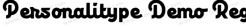 Personalitype Demo Regular Regular字体转换